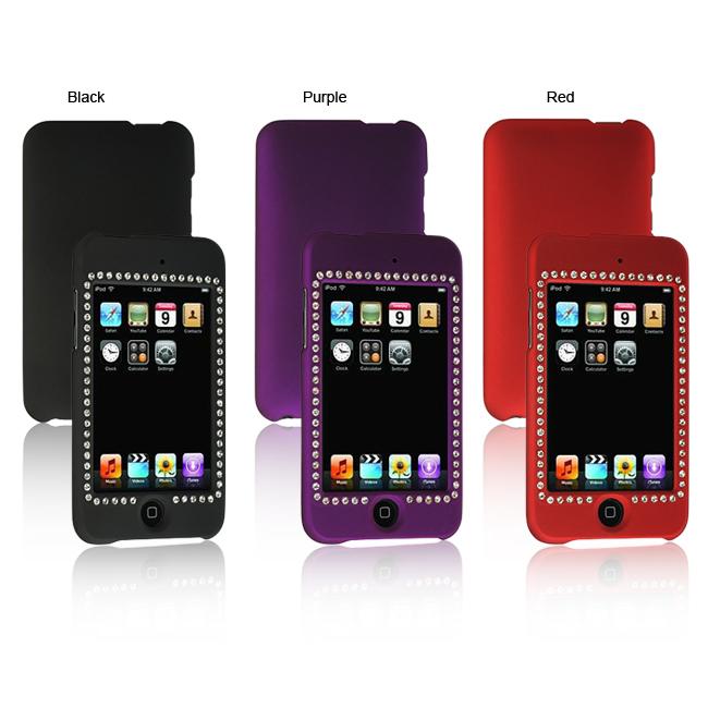 Apple iPod Touch Premium Diamond Crystal Rubberized Case   