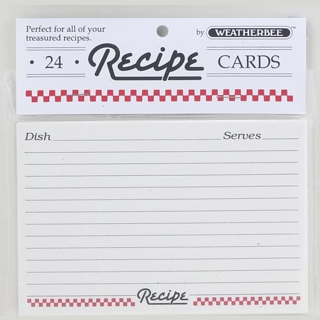 Recipe Card 24 piece Set Preparation Tools