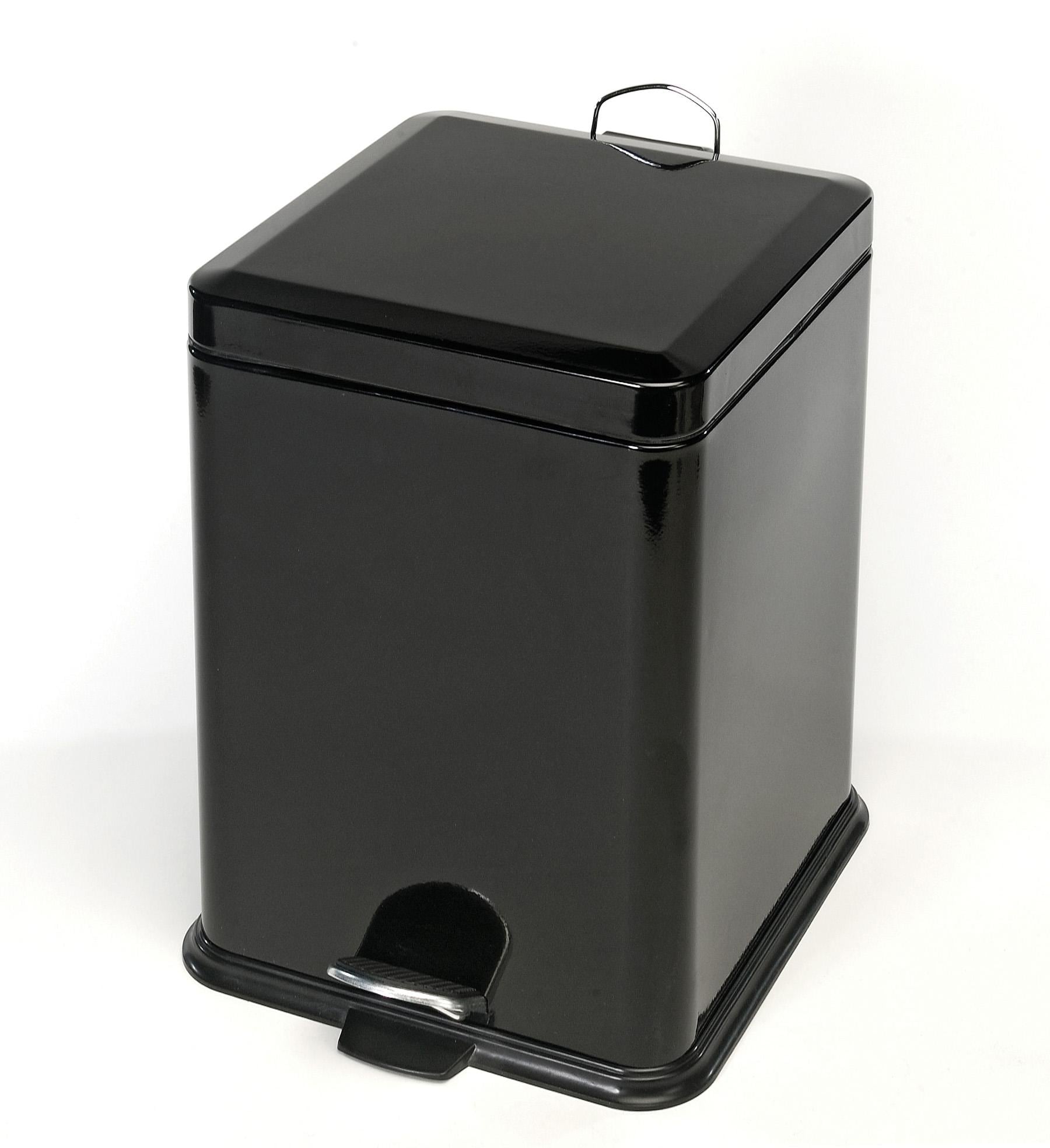 Black Steel 20 liter Trash Can  ™ Shopping