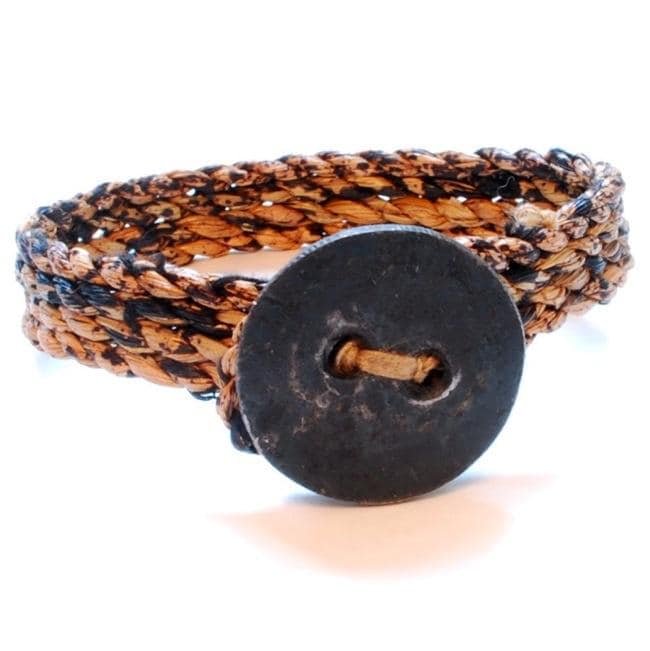 Womens Banana & Steel Bracelet (Rwanda)