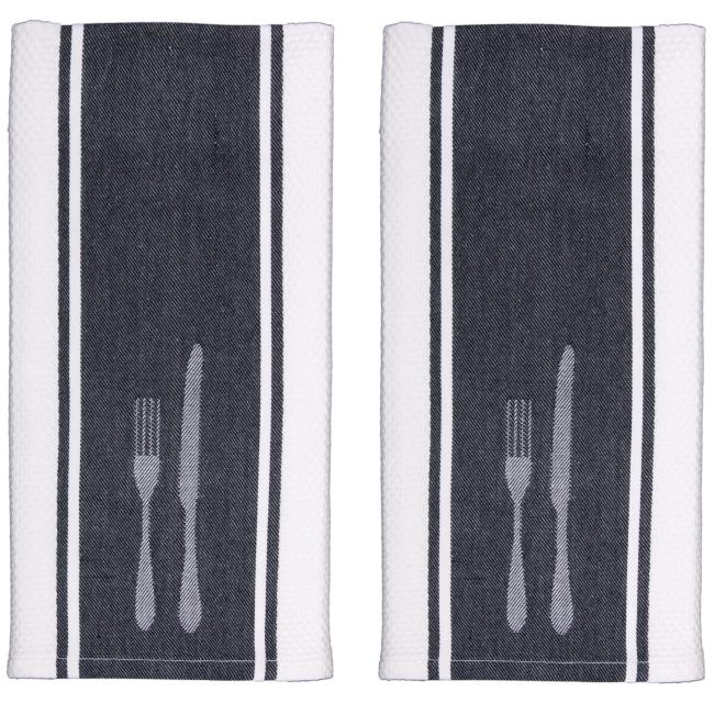 Fork And Knife Tea Towel (Set of 2)