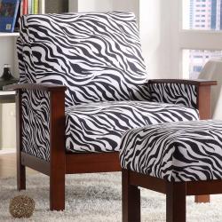 black and white zebra print chairs