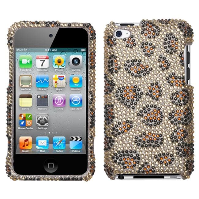 Leopard Skin Apple iPod Touch 4 Rhinestone Case  