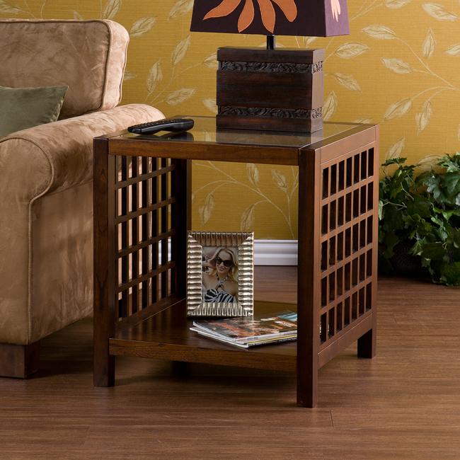 Alder Espresso End Table  