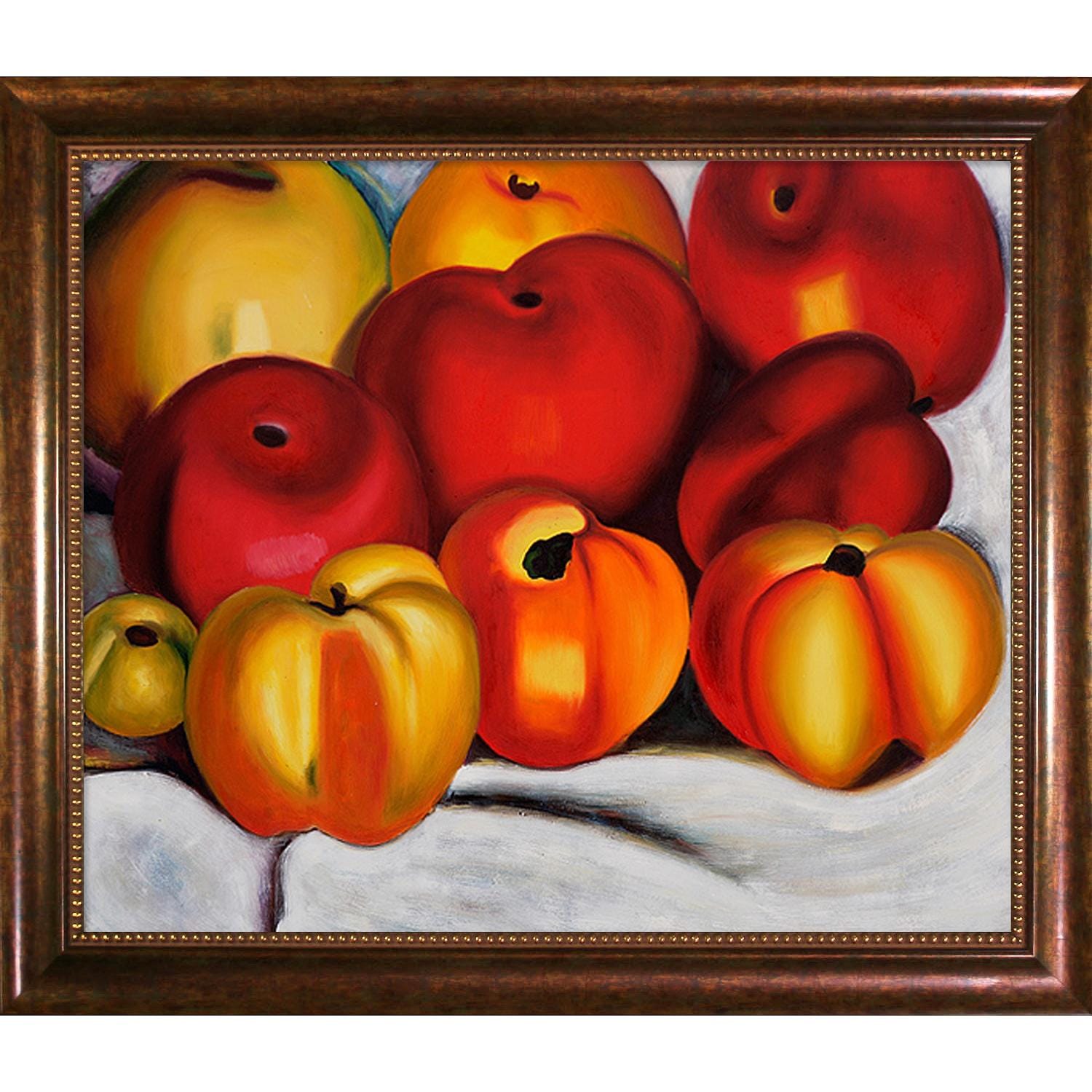 Georgia OKeeffe Apple Family II Framed Canvas Art