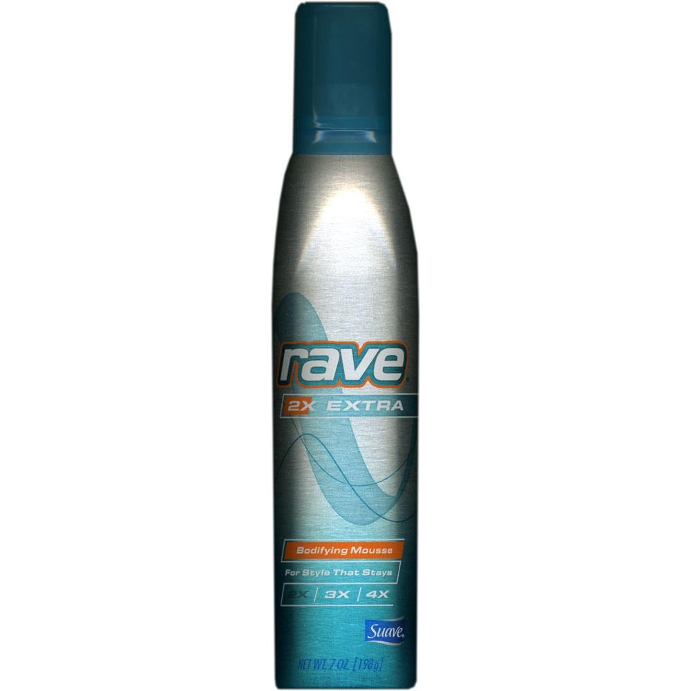 Rave 7 oz Extra Bodifying Mousse (Pack of 2) Unilever Styling Products