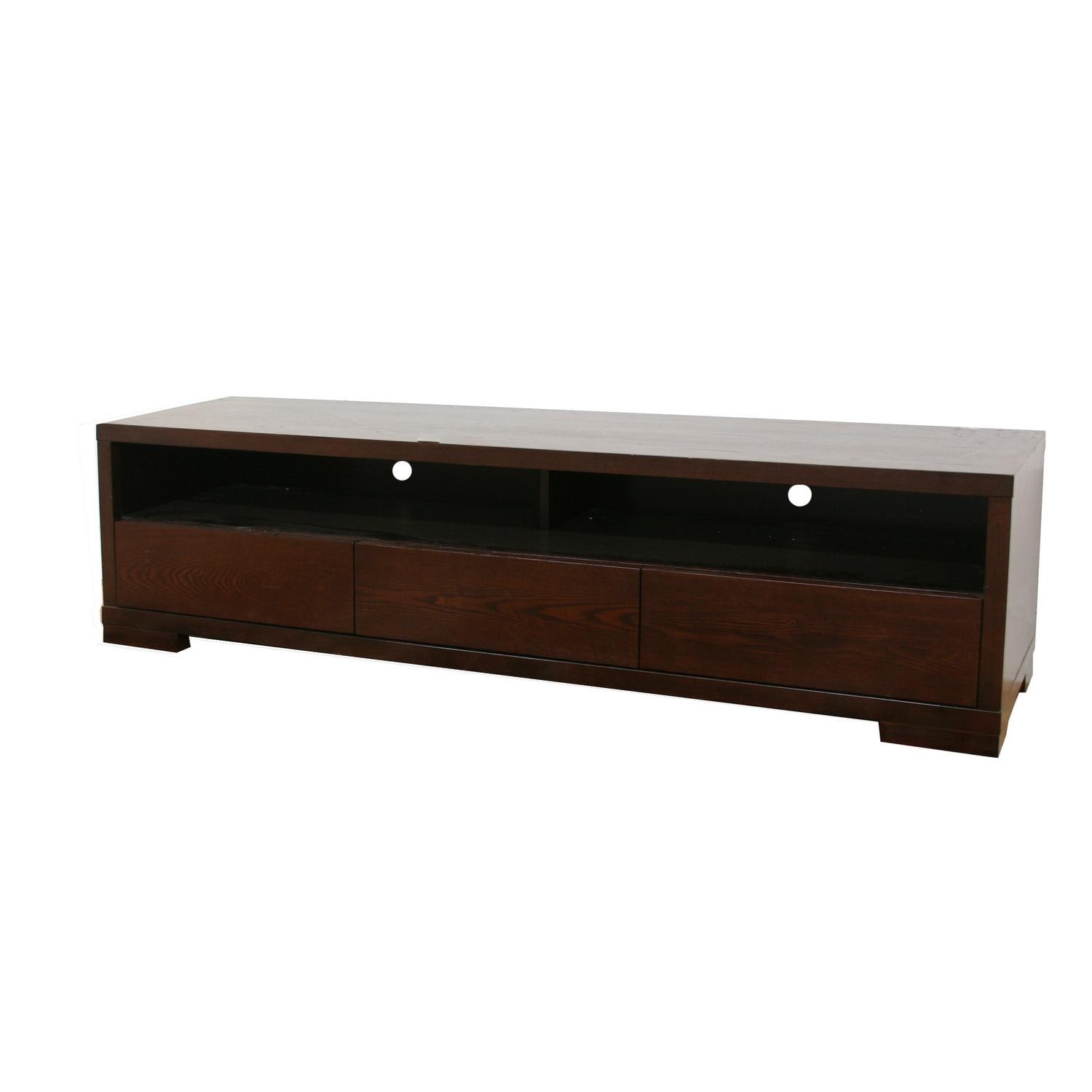 Jairo Dark Brown Wood Modern TV Stand  