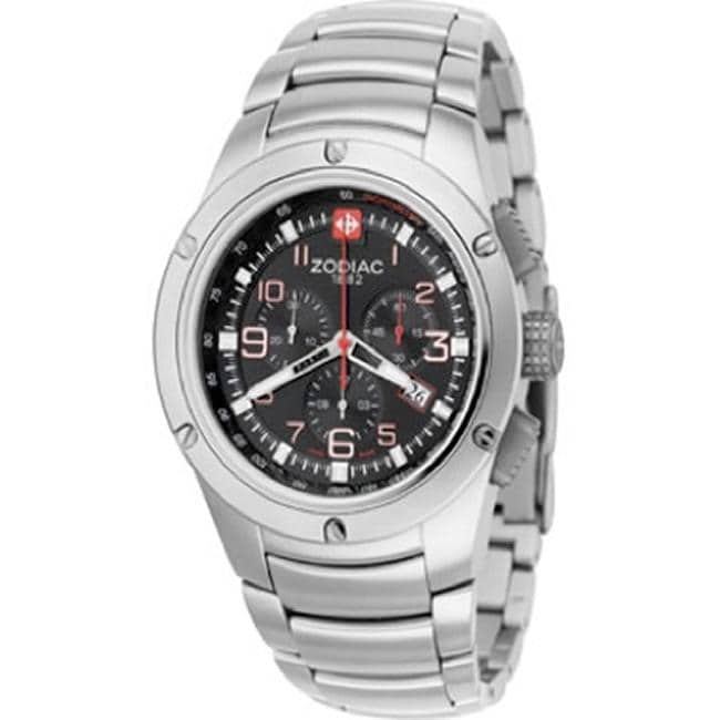 Zodiac Men's 'Speed Control' Stainless Steel Quartz Chronograph Watch Zodiac Men's Zodiac Watches