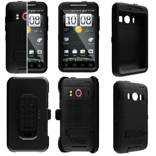 HTC Evo Black Otterbox Defender Case  