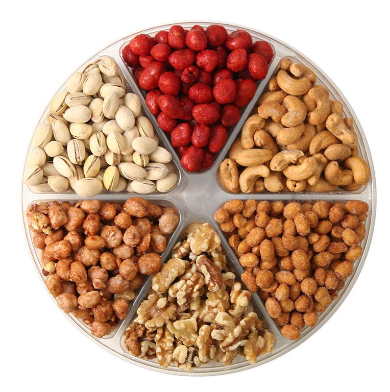 Gourmet Nuts 6 section Nut Platter