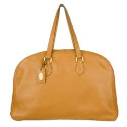 Fendi Selleria Dome Leather Tote Bag