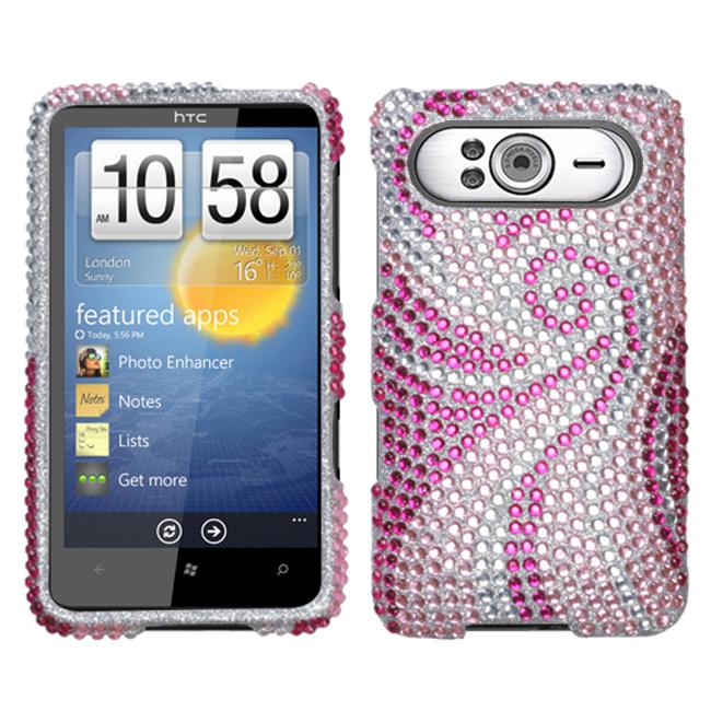 Premium HTC HD7 Phoenix Tail Rhinestone Case  