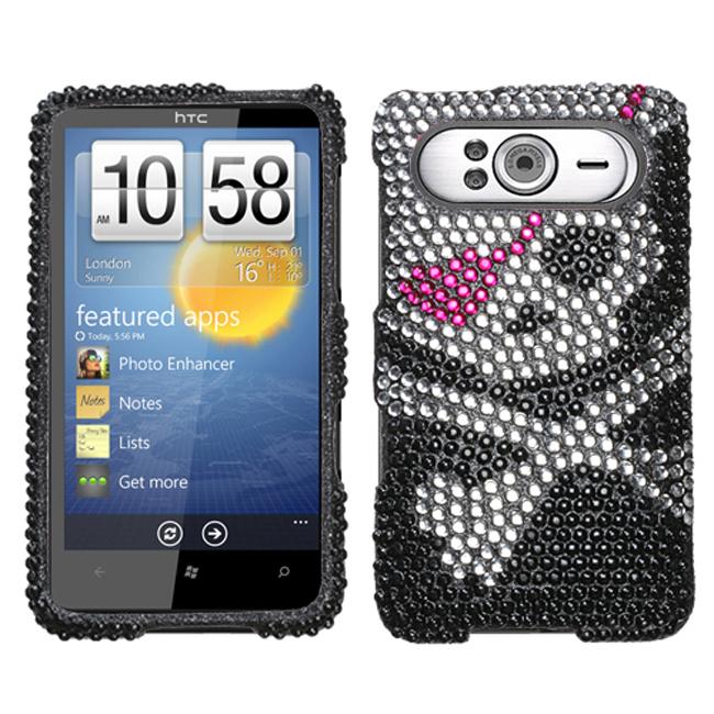 Premium HTC HD7 Skull Rhinestone Case  