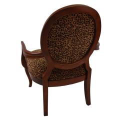 Shop Elliot Leopard Print Cherry Arm Chair - Free Shipping ...