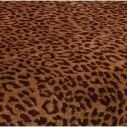 Elliot Leopard Print Cherry Arm Chair