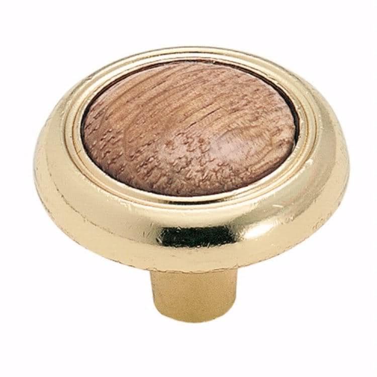 Amerock Oak Center Brass Royal Family Cabinet Knobs (Pack of 10) Amerock Cabinet Hardware