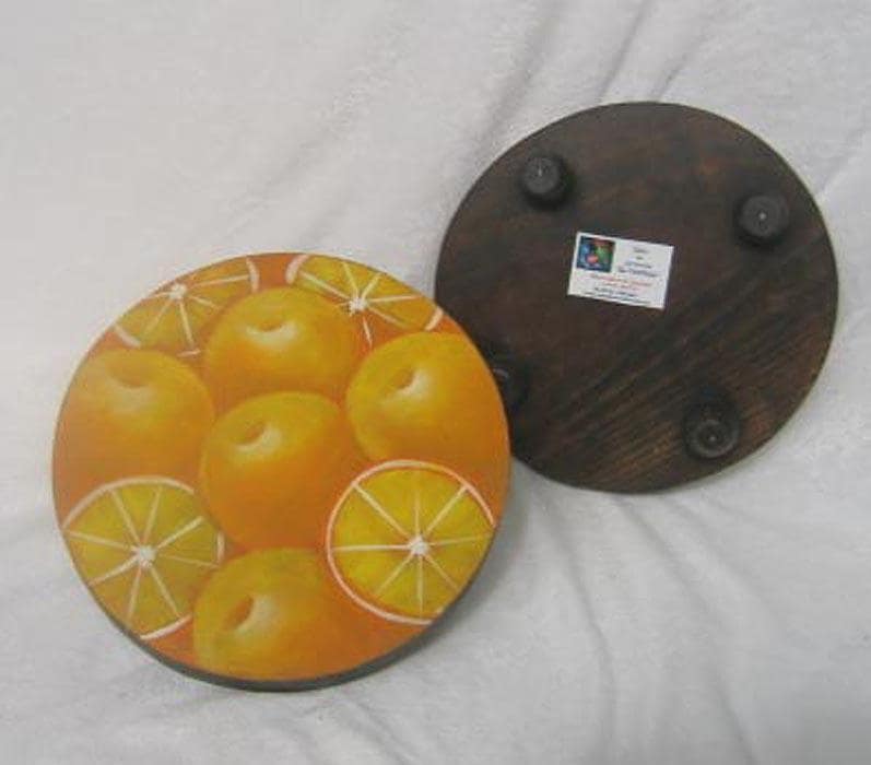 Hand carved Wooden Lemon Trivet (El Salvador)