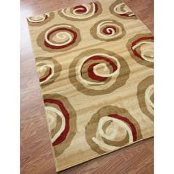 Alexa Austin Geometric Circles Beige Rug (710 x 112)