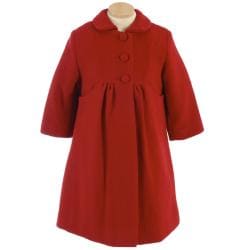 Trilogi Collection Girl's Red Wool blend Coat Trilogi Collection Girls' Outerwear