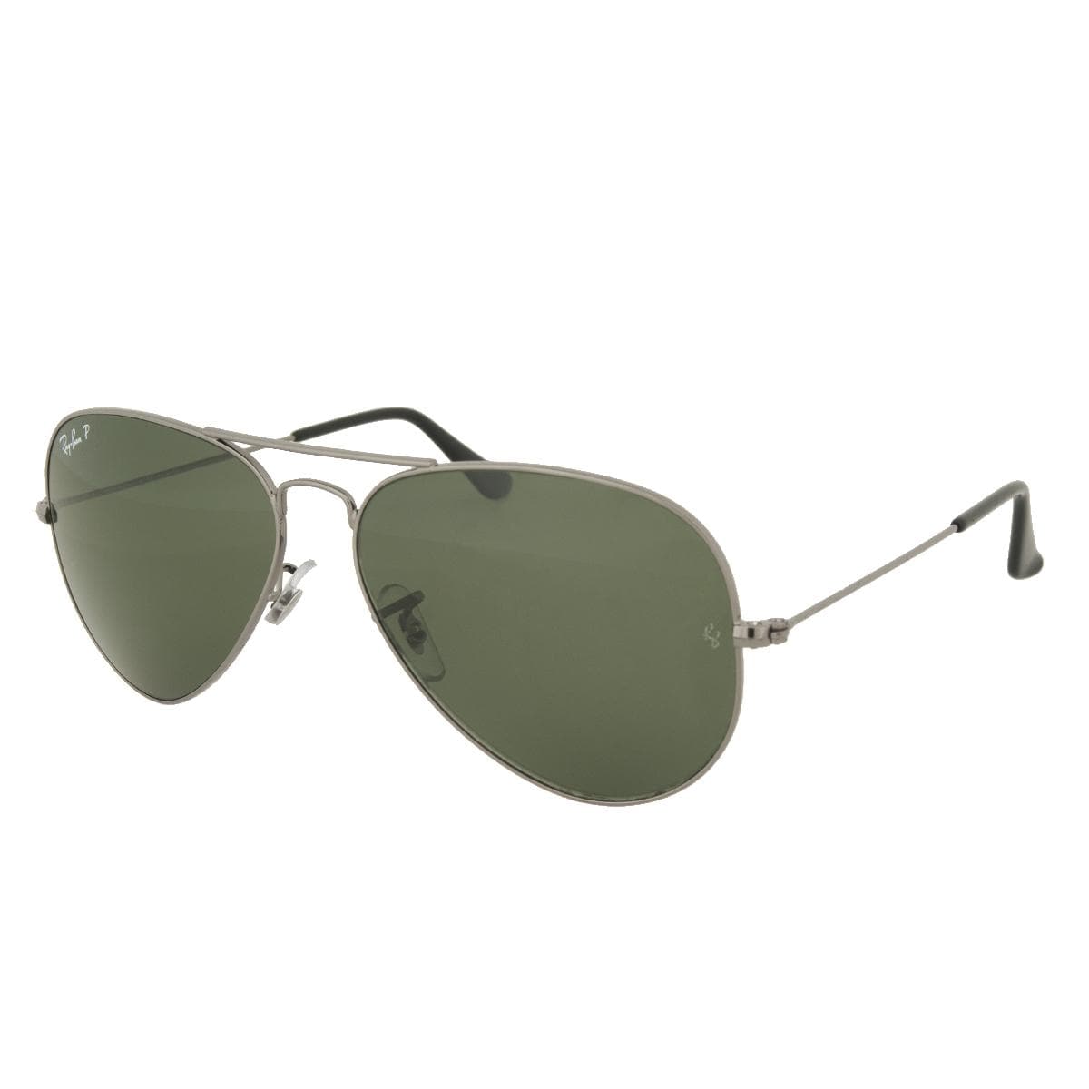 Ray Ban RB3025 Silvertone Aviator Sunglasses