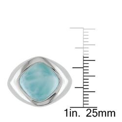 Sterling Silver Larimar Fashion Ring