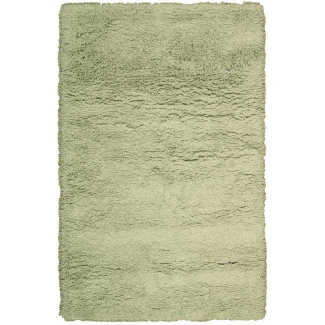 Nourison Hand-tufted Green Coral Reef Shag Rug (7'6 x 9'6) - 1'8" x 2'6"