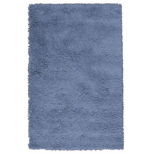 Nourison Hand-tufted Blue Coral Reef Shag Rug (7'6 x 9'6) - Multi - 1'8" x 2'6"