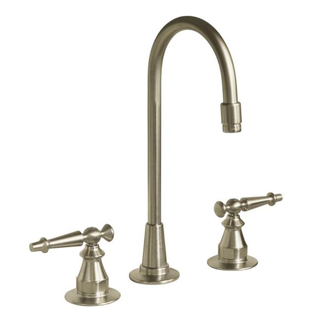 Kohler K 118 4 bn Vibrant Brushed Nickel Antique Entertainment Sink Faucet With Lever Handles