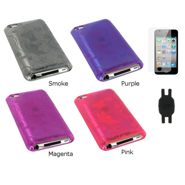 rooCASE 3 in 1 iPod Touch 4 TPU Bundle