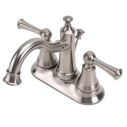 preview thumbnail 2 of 1, Fontaine Diamani Centerset Brushed Nickel Bathroom Sink Faucet