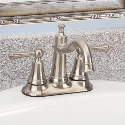Fontaine Diamani Centerset Brushed Nickel Bathroom Sink Faucet