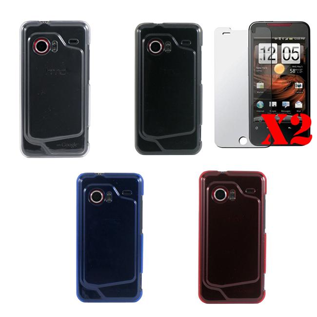 Premium HTC Droid Incredible Protector Case with 2 Screen Guards
