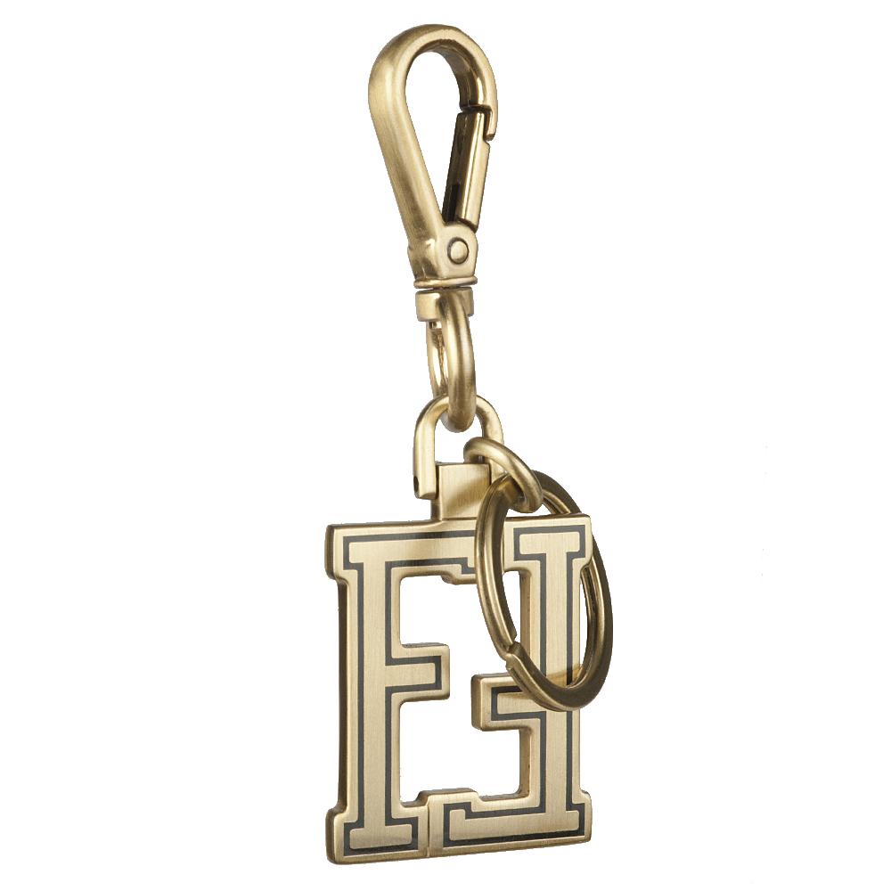 Fendi Metal Logo Keychain