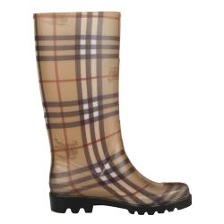 Shop Burberry Women's Check Rubber Rain Boots - Free Shipping Today ...