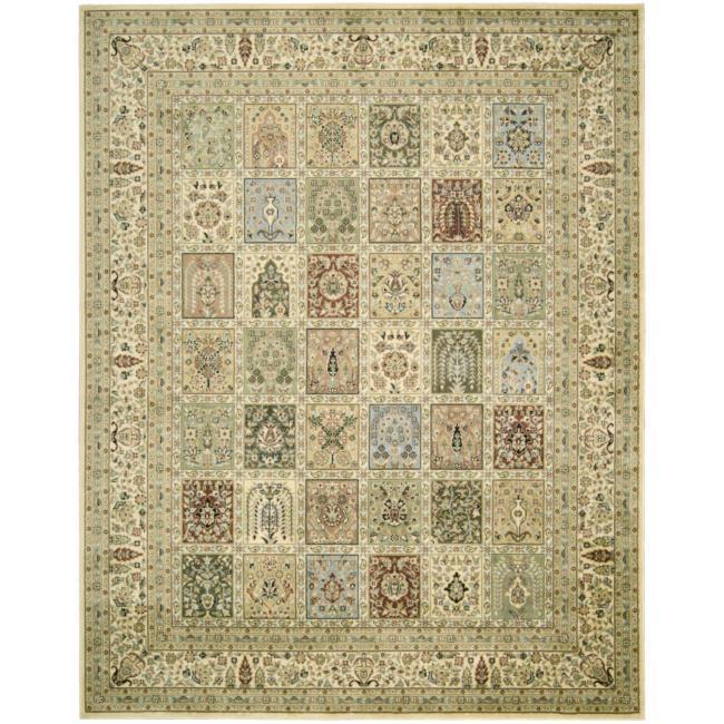 Regency Beige Geometric Rug - 1'6" x 2'3"