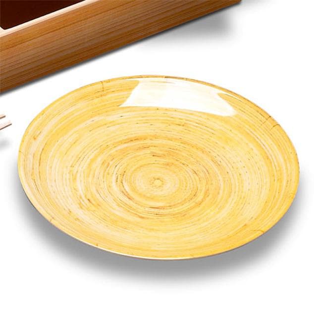 Kamra 11 inch Bamboo Melamine Plate (Set of 4 