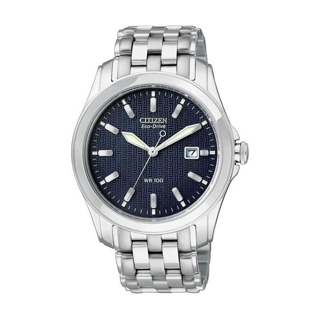 Citizen Eco-Drive Men's WR100 Navy Dial Watch - 13402430 - Overstock ...