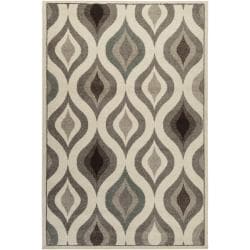 preview thumbnail 1 of 0, Lily Ivory Geometric Rug (5'3 X 7'6)
