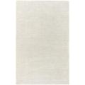Hand-crafted Solid White Casual Mesa Wool Area Rug - 8' x 11'