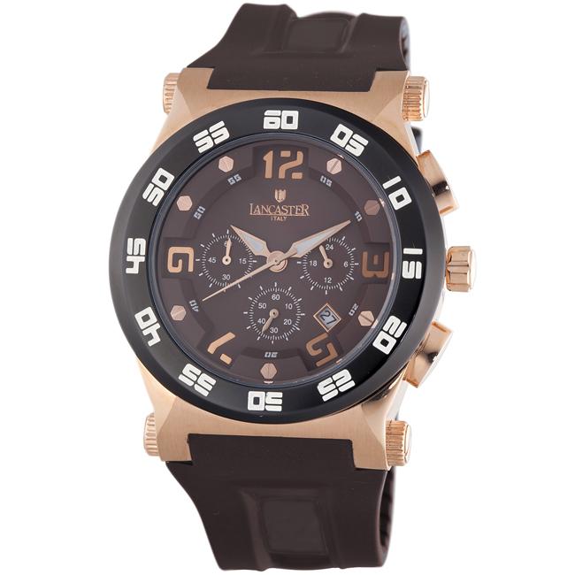 Lancaster Mens Brown Barreto Chronograph Watch