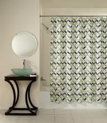 Harmony Geometric Cotton Shower Curtain