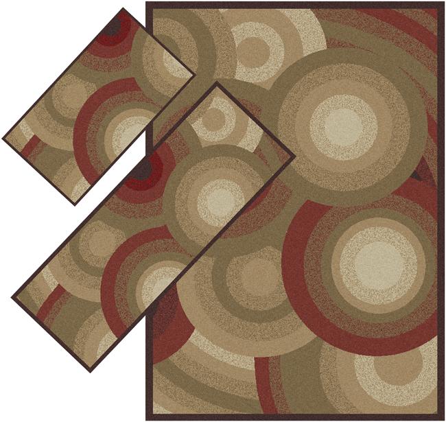 Appealing Burgundy Geometric Rugs (1'8 x 2'6) (1'10 x 5'4) (4'11 x 7') Surya 3x5   4x6 Rugs