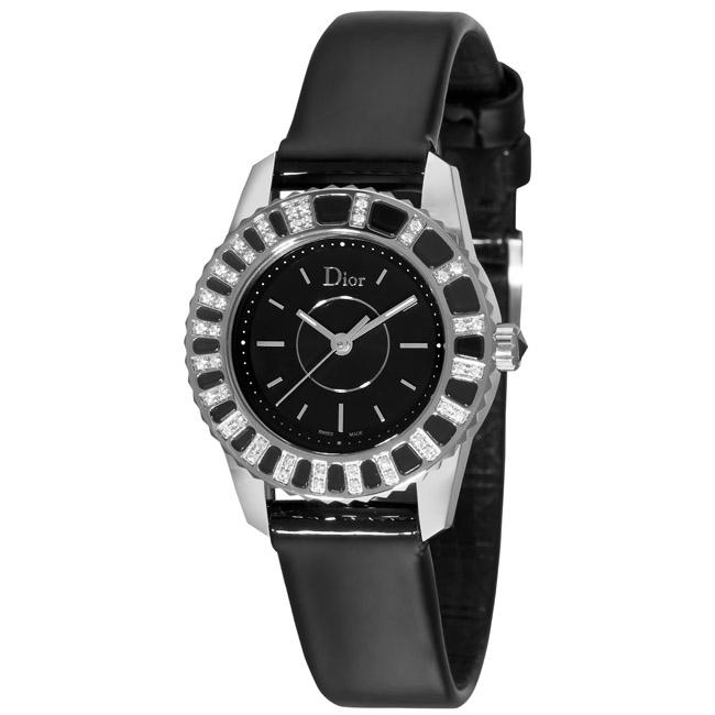 Christian Dior Womens Christal Diamond and Sapphire Watch