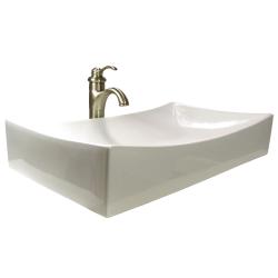shallow rectangular sink