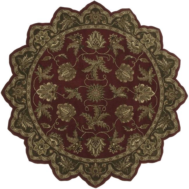 Hand tufted Grandeur Burgundy Wool Rug (8 Star) Today $619.99