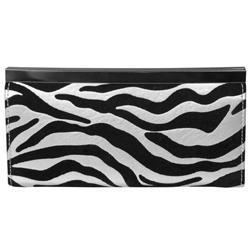 Journee Collection Women's Flocked Zebra Print Clutch Wallet Journee Collection Women's Wallets