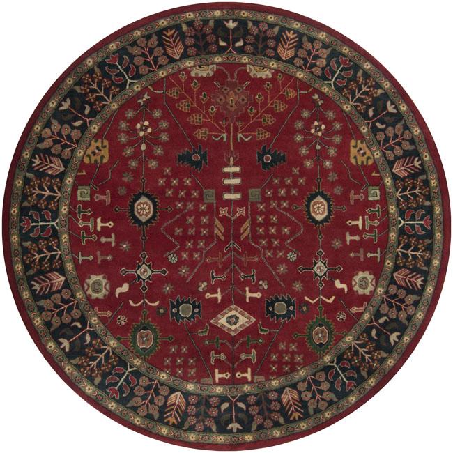 Traditional, Red Oval, Square, & Round Area Rugs from