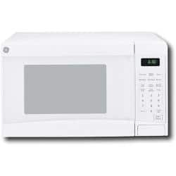 Shop Ge Jes0737dnww White 0 7 Cu Ft Countertop Microwave Oven