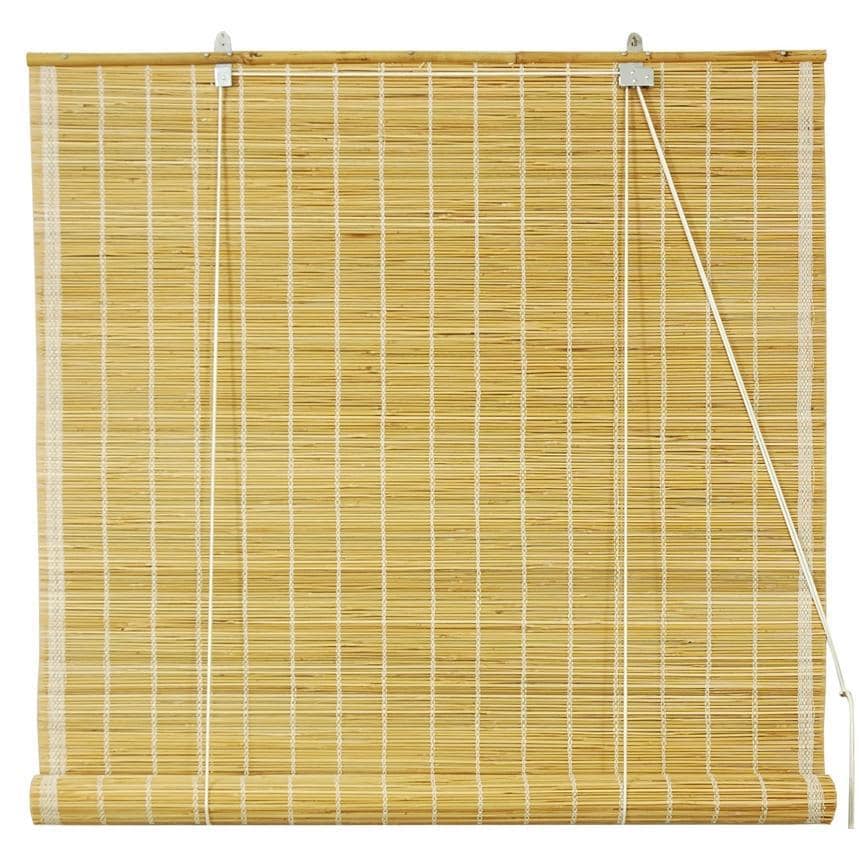 Matchstick Natural Roll up Window Blinds (60in. x 72 in.) (China 