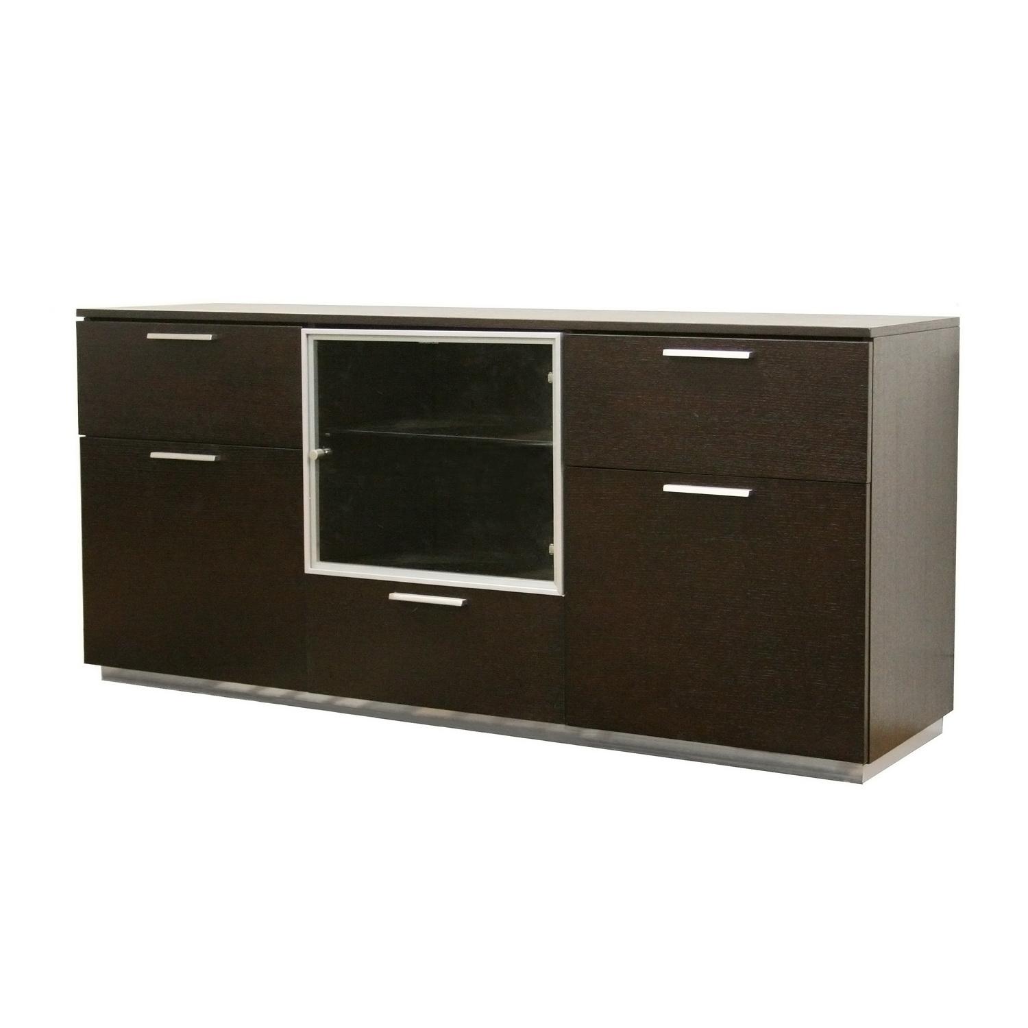 Adele Dark Brown Wood Dining Room Buffet Free Shipping Today